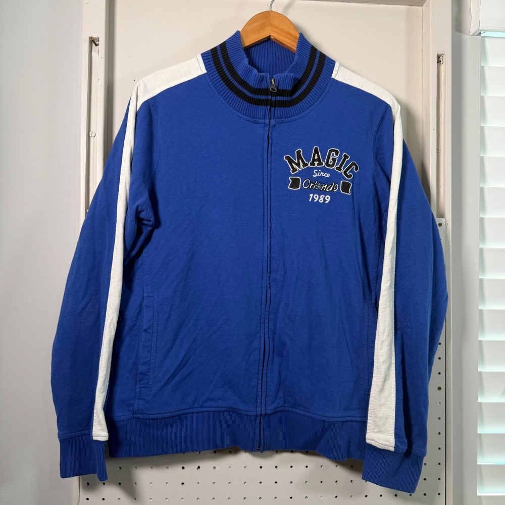 Vintage Orlando Magic G-III Sports Track Jacket Women's Blue Full Zip - XL